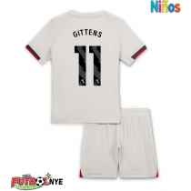 Camiseta Chelsea Jamie Gittens #11 Visitante Equipación para niños 2025-26 manga corta (+ pantalones cortos)